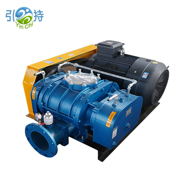 Sewage Treatment Equipment Three Lobe V-Belt Roots Blower